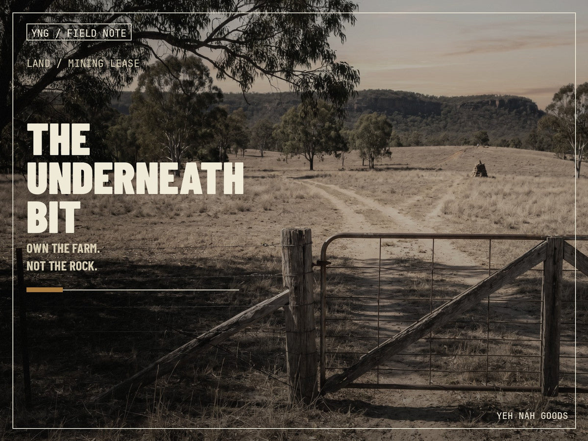 Yeh Nah Goods Field Notes cover for The Underneath Bit
