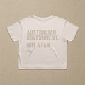 Australian Government. Not A Fan — Womens Crop Tee