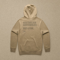 Australian Government. Not A Fan — Stencil Hoodie