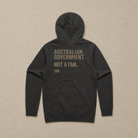 Australian Government. Not A Fan — Stencil Hoodie